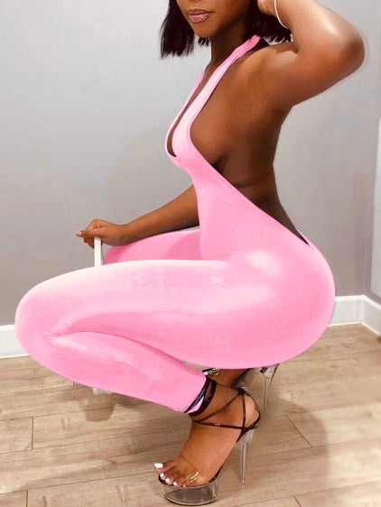 Pink One piece Jumpsuit